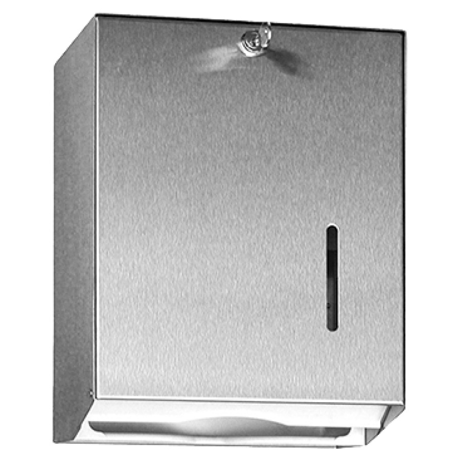 Distributeur essuie-mains CWS
aluminium, av. fermeture à clé
pour environ 500  feuilles