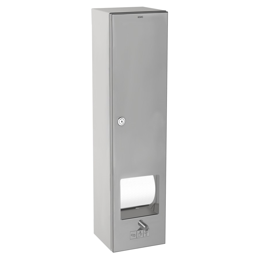 Porte-papier RODAN AP
RODX674B, 14,4 x 61 x 16,8 cm
acier inoxydable mat
fermeture à clé, pour 4
rouleaux, matériel de fixation