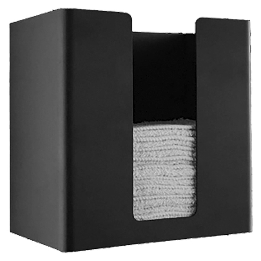 Distributeur essuie-mains PROOX
30 x 30 x 14 cm
Acier inoxydable, pose libre ou montage mural
ouvert au sommet
avec matériel de fixation