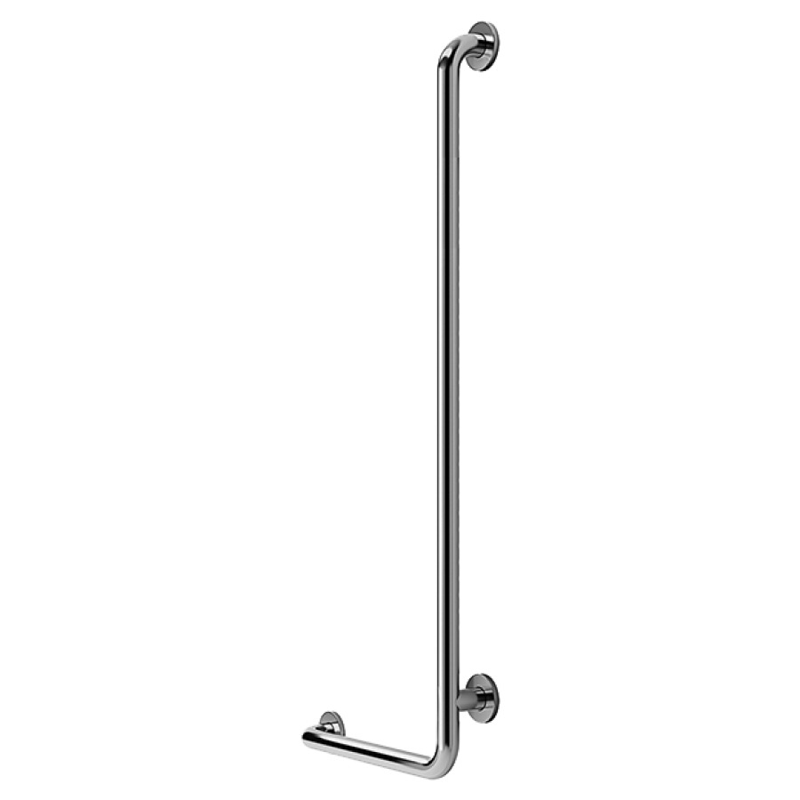 Barre d'appui coudée INEOLINE
PLUS, 50 x 95 cm, acier
inoxydable, Design Grip à
droite, matériel de fixation
inclus