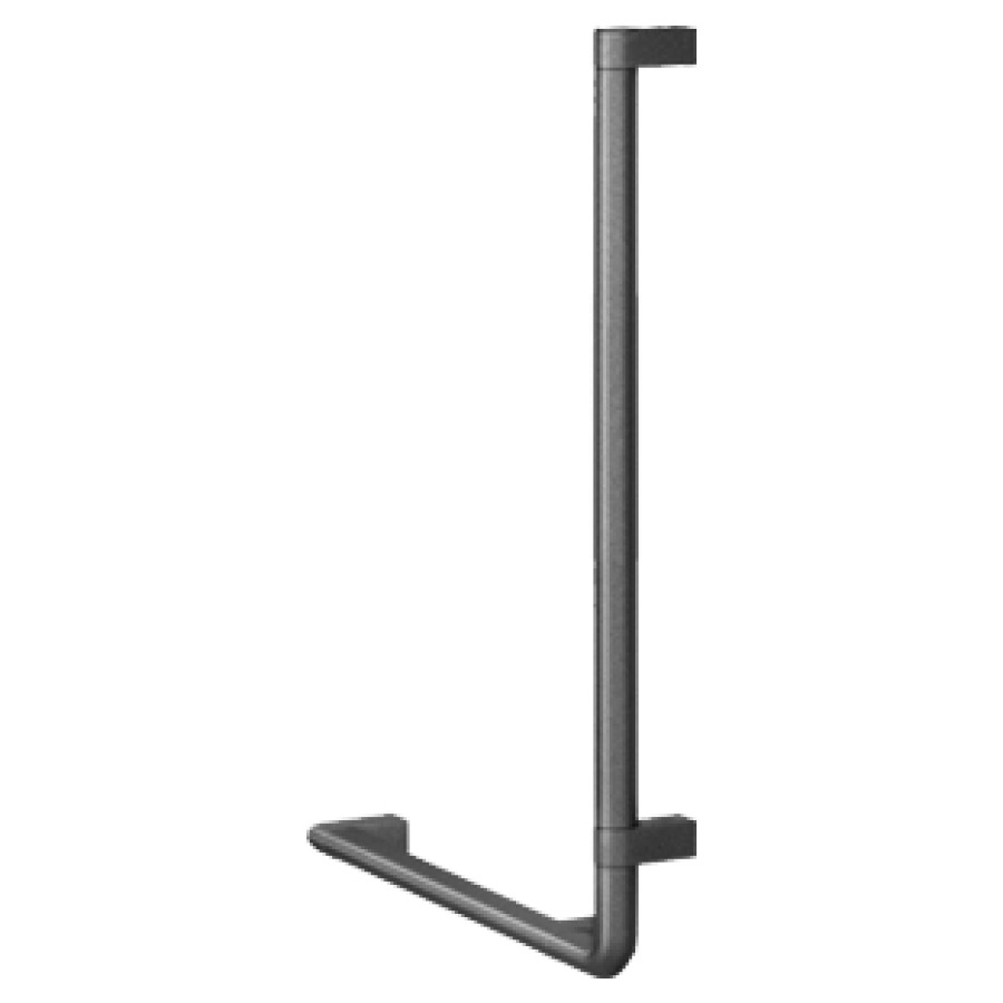 Barre d'appui coudée CAVERE
40 x 75 cm, aluminium
à droite, set de fixation
inclus