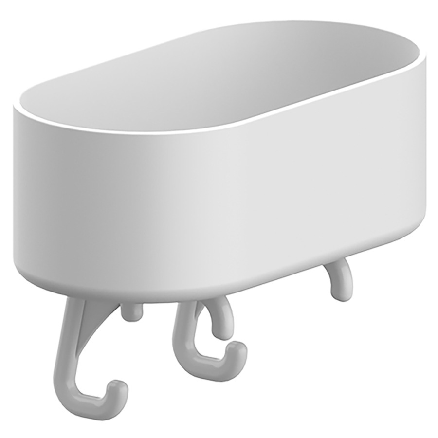 Corbeille de douche CAVERE
21 x 7,5 x 11 cm
nylon, à poser sur barre
d'appui d'angle, set de
fixation inclus