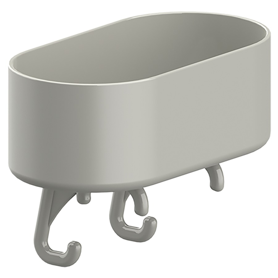 Corbeille de douche CAVERE
21 x 7,5 x 11 cm
nylon, à poser sur barre
d'appui d'angle, set de
fixation inclus