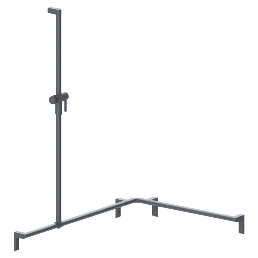Barre d'appui d'angle pour douche Cavere
