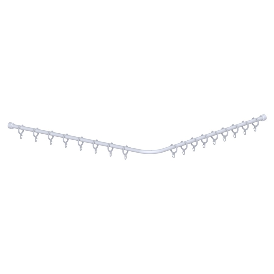 Tringle de douche CAVERE
90 x 90 cm, aluminium
avec anneaux, set de fixation
inclus