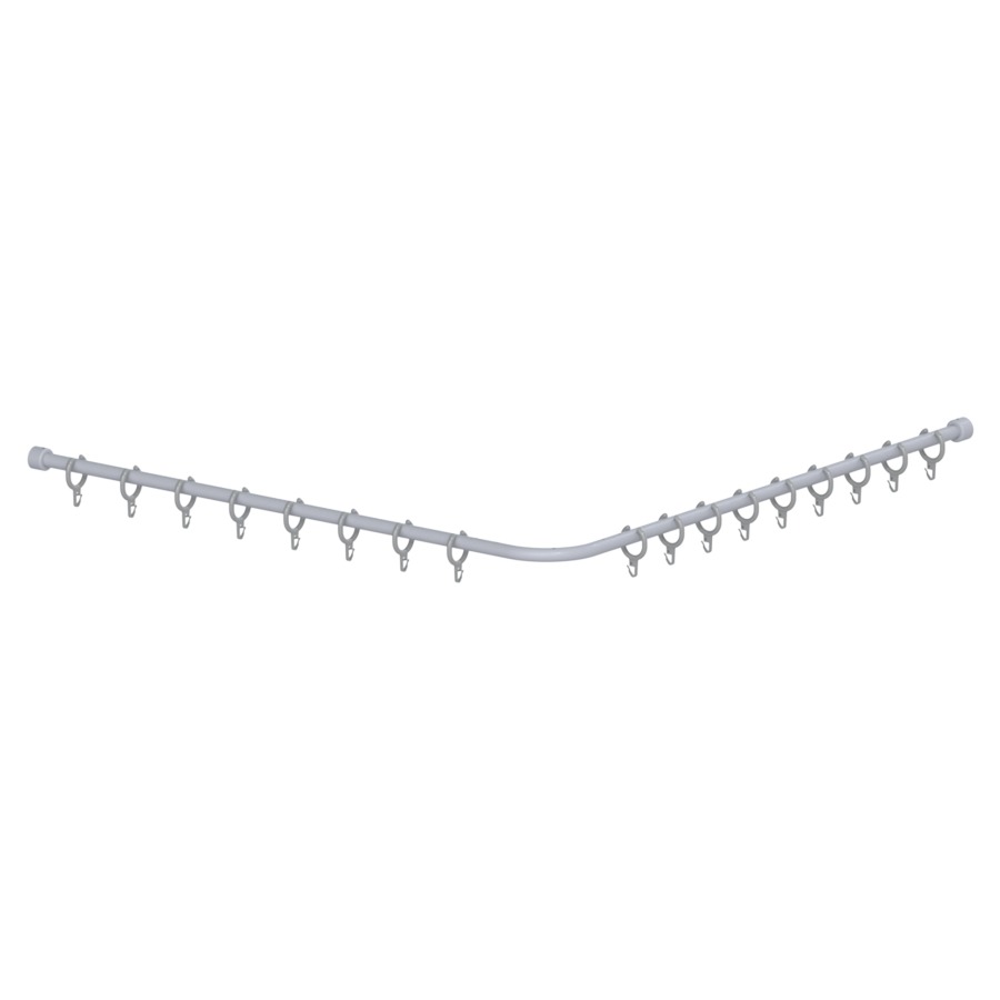 Tringle de douche CAVERE
90 x 90 cm, aluminium
avec anneaux, set de fixation
inclus