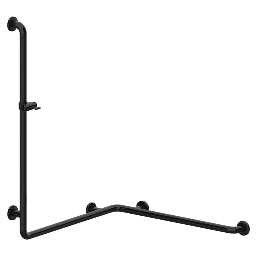 Barre d'appui d'angle
pour douche N 300
76,7 x 76,7 x 115,8 cm
interchangeable gauche/droite
glissière de douche et support
de douche, surface lisse
set de fixation inclus