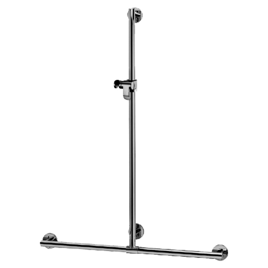 Barre d'appui PLAN CARE
110 x 110 cm
avec glissière de douche et
support de douche, avec set de
fixation 4 x 589 041