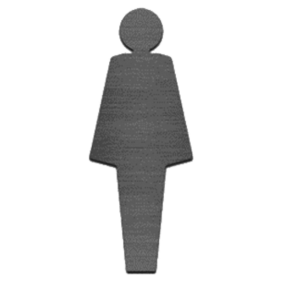 Pictogramme SERAFINI Dames
H 148 mm, acier inoxydable
autocollant