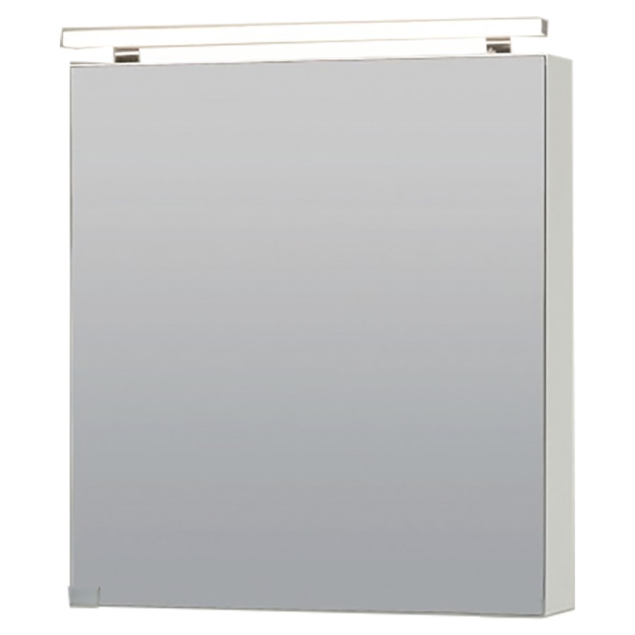 Armoire de toilette GLEN
60 x 69.5 x 17 cm
Matériau dérivé du bois
1&nbsp;prise double intérieur en bas
au centre, 1&nbsp;porte à double miroir
charnière à droite, éclairage LED
6 Watt, 4300 Kelvin, 837 Lumen
2 tablettes en verre réglables
en hauteur, IP20