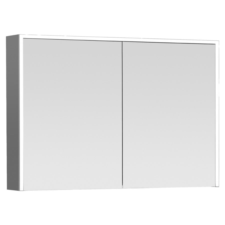 Armoire de toilette TRIX
100 x 70 x 16,6 cm
prise double intérieur en bas
au centre, 2 ports USB
2 portes à double miroir
éclairage LED direct
en haut et latérale 30 W
12 V, 2700-6500 K, Lumen 2957
2 tablettes en verre réglables
en hauteur, IP24
