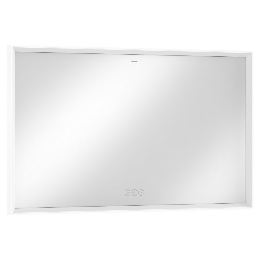 Miroir lumineux XARITA E
120,6 x 70,6 cm
éclairage LED
contrôle de l'éclairage par
capteur capacitiv, 2700-6500
Kelvin, 128 W, dimmable
éclairage LED RVB indirect
choix parmi 7 tons et 1 ton blanc
avec chauffage de miroir
IP44