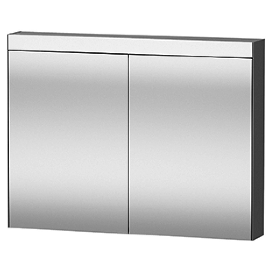 Armoire de toilette BETTER
VERSION,101,0 x 76,0 x 14,8 cm
encastrable uniquement avec le
set d'encastrement, 1 prise
2 portes à double miroir
2 étagères en verre, module
LED couleur lumière 4000
Kelvin, 14 W, IP44