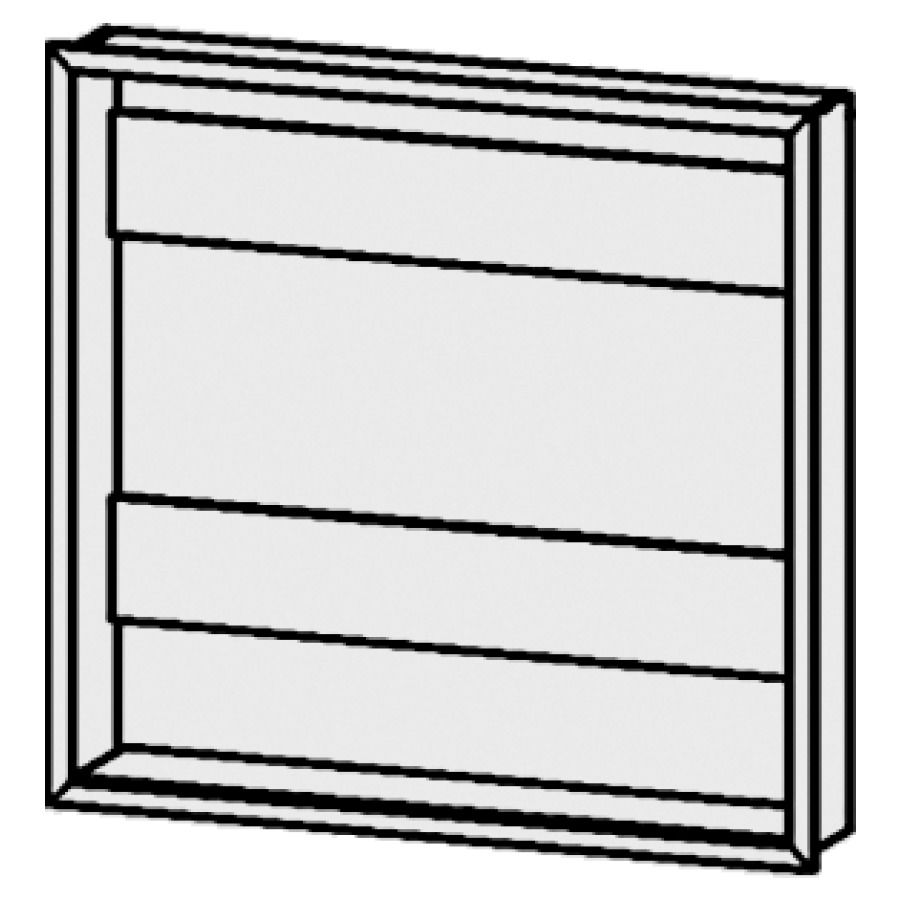 Set de montage GOOD/BETTER
VERSION,86,1 x  81,2 x 13,9 cm
pour armoire de toilette 611
562, cadre