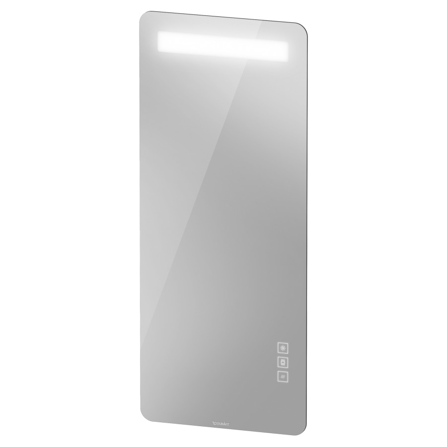 Miroir lumineux LUV
50 x 120 x 3,6 cm
fonction de gradation des LED
panneau de contrôle sans
contact, ajustement synchrone
de la couleur de la lumière
pour lumière directe et
indirecte, chauffage de miroir
60 W, IP44