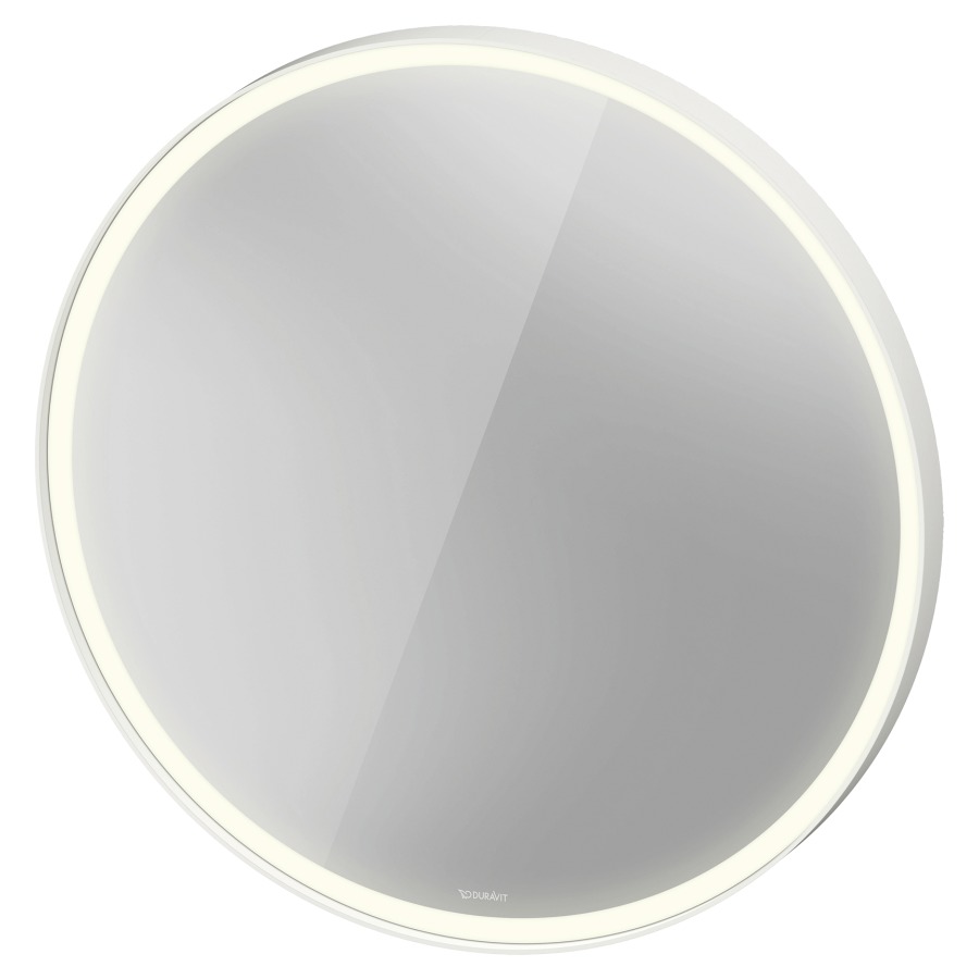 Miroir lumineux VITRIUM
D 90 x 6,7 cm
profilé en aluminium
éclairage LED, entourante
3500 K, 24 W, dimmable
avec chauffage de miroir
commande éclairage intérieur
version capteur sensitif, IP44
