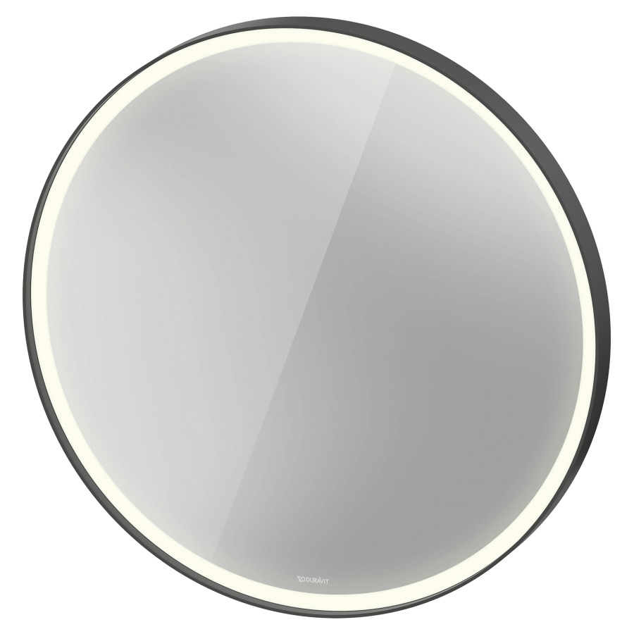 Miroir lumineux VITRIUM
D 90 x 6,7 cm
profilé en aluminium
éclairage LED, entourante
3500 K, 24 W, dimmable
avec chauffage de miroir
commande éclairage intérieur
version capteur sensitif, IP44