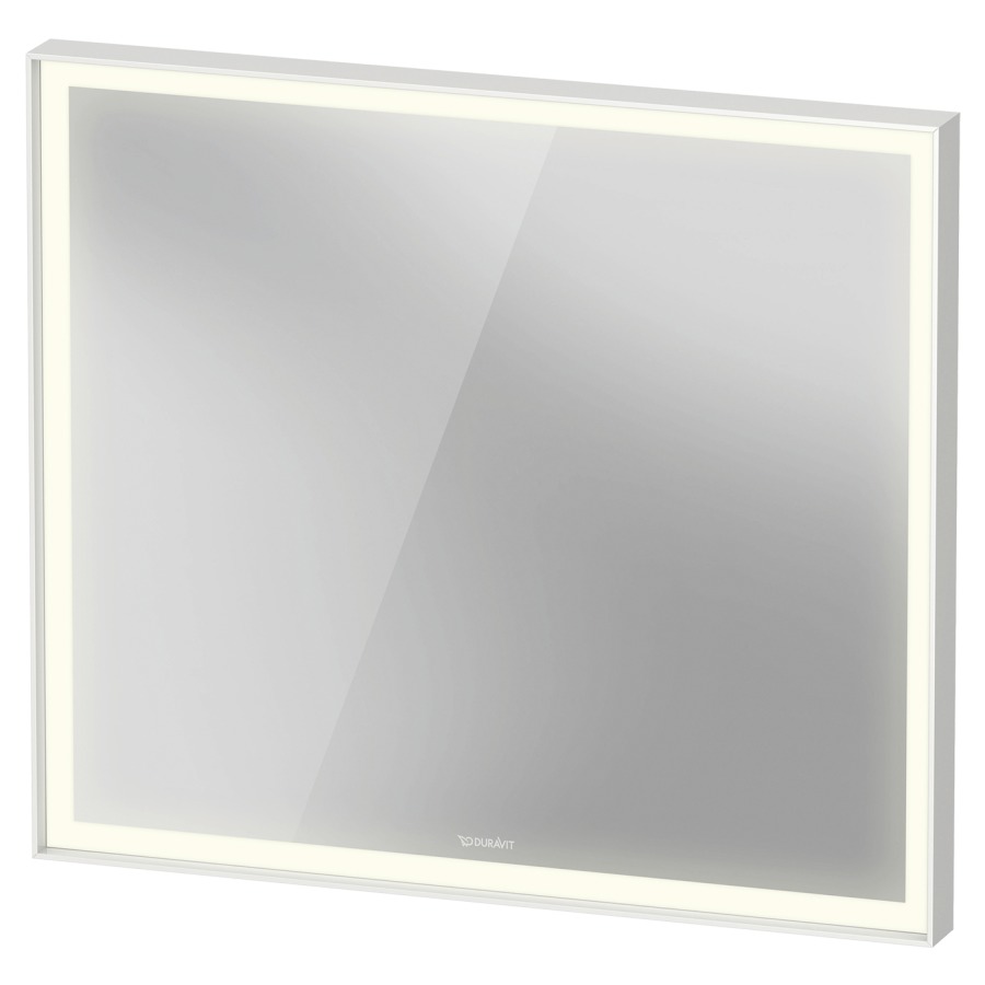 Miroir lumineux VITRIUM
80 x 70 x 6,7 cm
profilé en aluminium
éclairage LED, entourante
3500 K, 24 W, dimmable
avec chauffage de miroir, IP44
