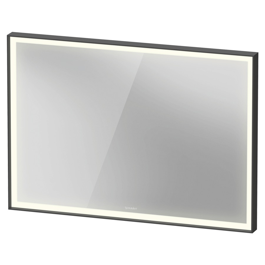 Miroir lumineux VITRIUM
100 x 70 x 6,7 cm
profilé en aluminium
éclairage LED, entourante
3500 K, 29 W, dimmable
avec chauffage de miroir, IP44