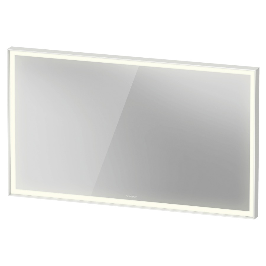 Miroir lumineux VITRIUM
120 x 70 x 6,7 cm
profilé en aluminium
éclairage LED, entourante
3500 K, 32 W, dimmable
avec chauffage de miroir, IP44