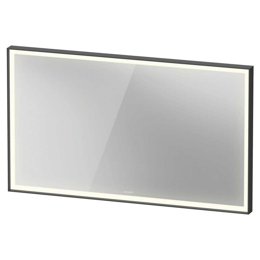 Miroir lumineux VITRIUM
120 x 70 x 6,7 cm
profilé en aluminium
éclairage LED, entourante
3500 K, 32 W, dimmable
avec chauffage de miroir, IP44