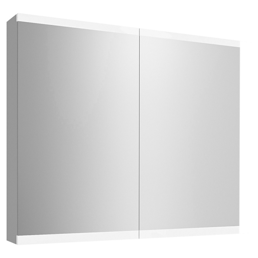 Armoire de toilette METRUM
80 x 71,7 x 13,6 cm
profil en aluminium
2 prises double à l'intérieur
en bas, 2 portes à double
miroir (40/40)
éclairage LED 21,13 W
Tunable White 2700-6500 K
commande de l'éclairage
clavier/application
4 tablettes en verre
réglable en continu
boîte cosmétique, miroir
grossissant inclus, IP24