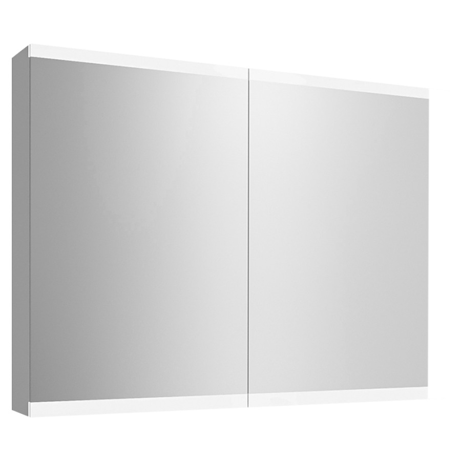Armoire de toilette METRUM
90 x 71,7 x 13,6 cm
profil en aluminium
2 prises double à l'intérieur
en bas, 2 portes à double
miroir (45/45)
éclairage LED 23,77 W
Tunable White 2700-6500 K
commande de l'éclairage
clavier/application
4 tablettes en verre
réglable en continu
boîte cosmétique, miroir
grossissant inclus, IP24