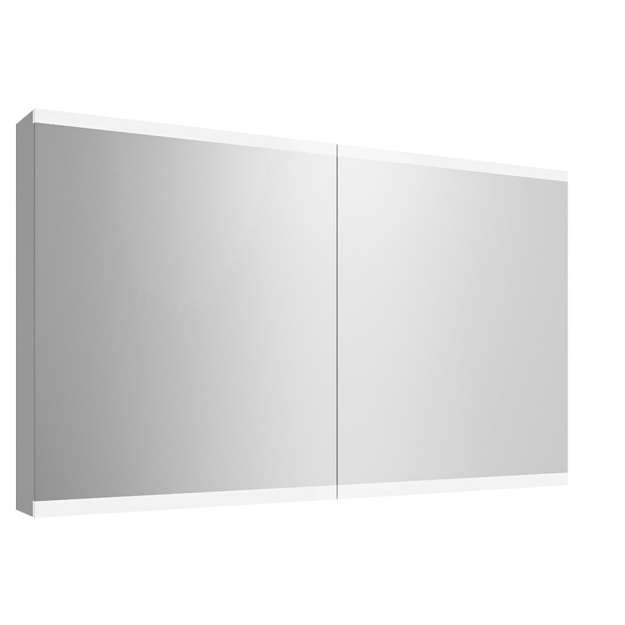 Armoire de toilette METRUM
120 x 71,7 x 13,6 cm
profil en aluminium
2 prises double à l'intérieur
en bas, 2 portes à double
miroir (60/60)
éclairage LED 31,69 W
Tunable White 2700-6500 K
commande de l'éclairage
clavier/application
4 tablettes en verre
réglable en continu
boîte cosmétique, miroir
grossissant inclus, IP24