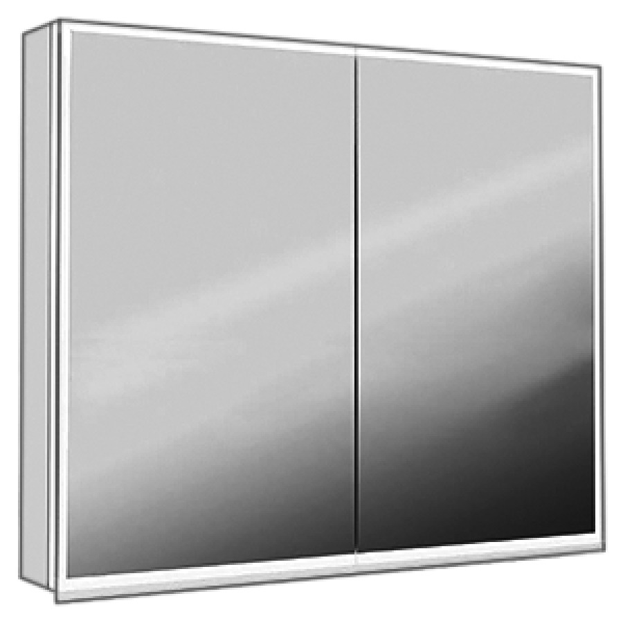 Armoire de toilette ILLUMINATO
90 x 71,5 x 12,5 cm
profil en aluminium
1 prise double ergonomique
chacun à l'intérieur
ci-dessous dans les
compartiments
de droite et de gauche
1 paroi de séparation
2 portes à double (45/45)
éclairage LED réglable
IP24