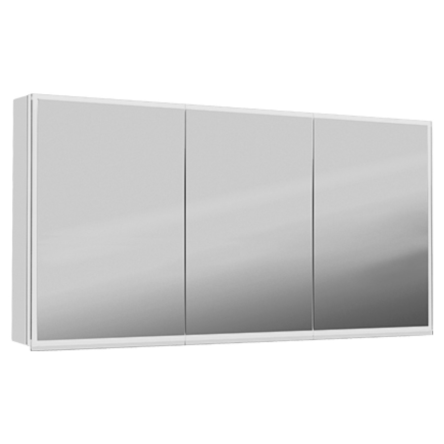 Armoire de toilette ILLUMINATO
180 x 71,5 x 12,5 cm
profil en aluminium
1 prise double ergonomique
chacun à l'intérieur
ci-dessous dans les
compartiments de droite et
de gauche, 2 parois de
séparation, 3 portes
à double miroir (60/60/60)
éclairage LED réglable
IP24