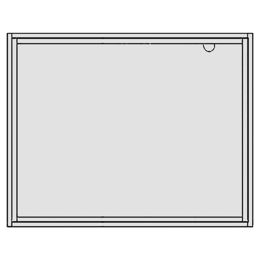 Cadre à encastrer Illuminato/Auralis
pour armoire de toilette 90 cm