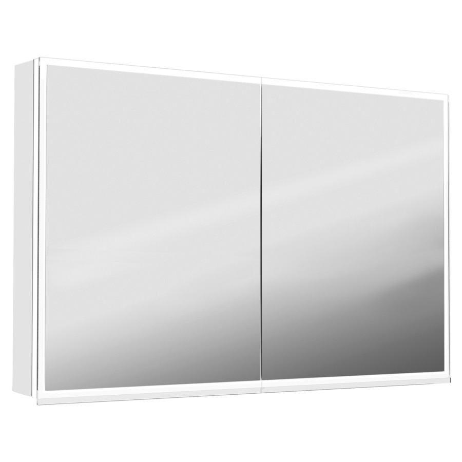 Armoire de toilette ILLUMINATO
130 x 71,5 x 12,5 cm
profil en aluminium
1 prise double ergonomique
chacun à l'intérieur
ci-dessous dans les
compartiments de droite et
de gauche, 1 paroi de
séparation, 2 portes
à double miroir (65/65)
éclairage LED réglable
exécution: 3000 K, 38,71 W
exécution: 4000 K, 39,48 W
IP24