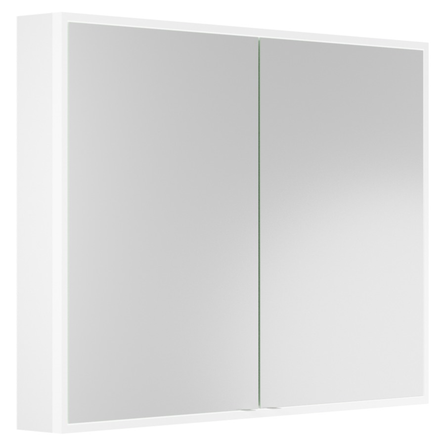 Armoire de toilette AVALON
98 x 73 x 13,2 cm
profil en aluminium, 2 prises
double à l'intérieur en bas
2 portes à double miroir
éclairage du cadre par LED
IP24