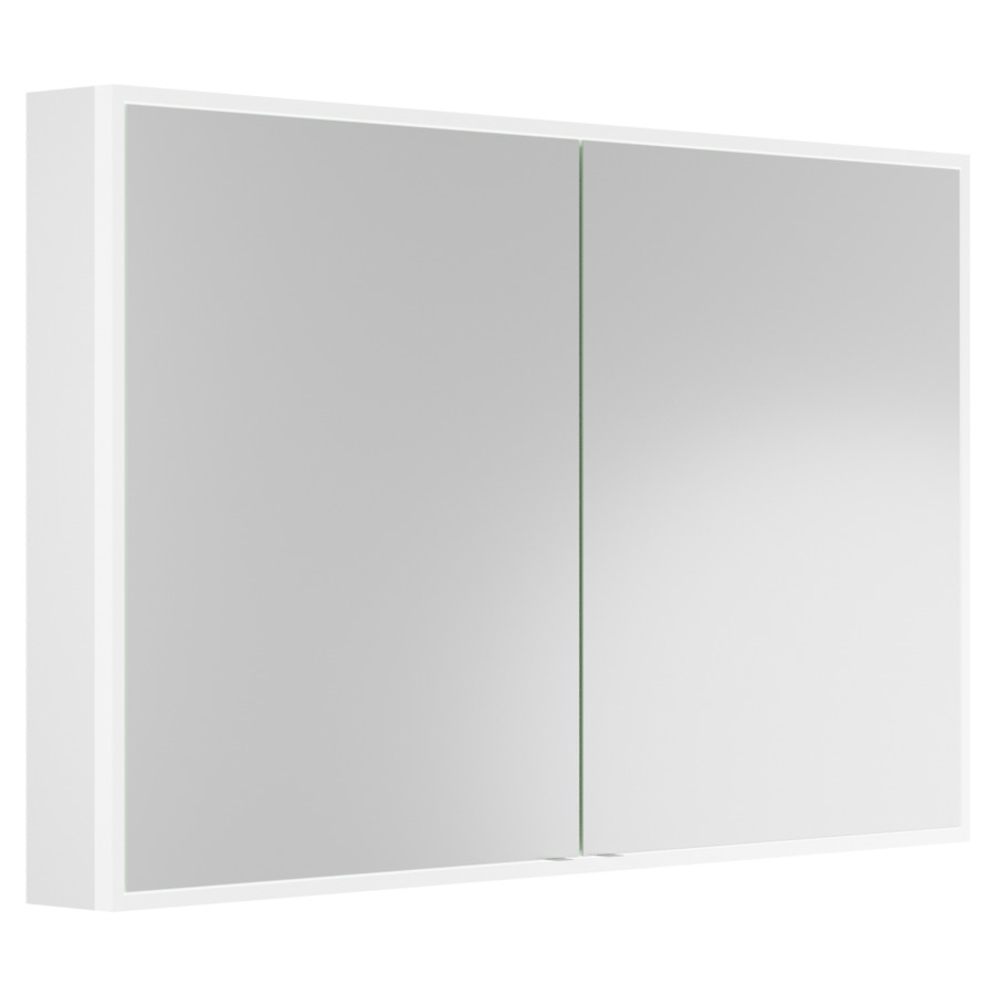 Armoire de toilette AVALON
118 x 73 x 13,2 cm
profil en aluminium, 2 prises
double à l'intérieur en bas
2 portes à double miroir
éclairage du cadre par LED
IP24