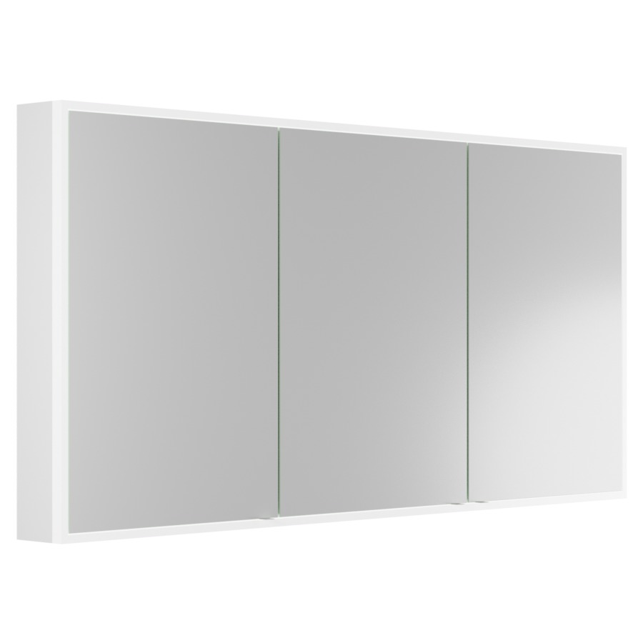 Armoire de toilette AVALON
148 x 73 x 13,2 cm
profil en aluminium
2 prises double à l'intérieur
en bas, 3 portes à double
miroir (49/50/49)
éclairage du cadre par LED
IP24