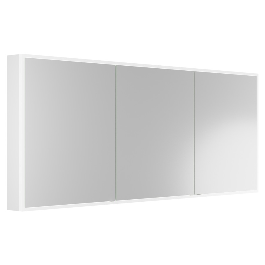 Armoire de toilette AVALON
178 x 73 x 13,2 cm
profil en aluminium
2 prises double à l'intérieur
en bas, 3 portes à double
miroir (59/60/59)
éclairage du cadre par LED
IP24