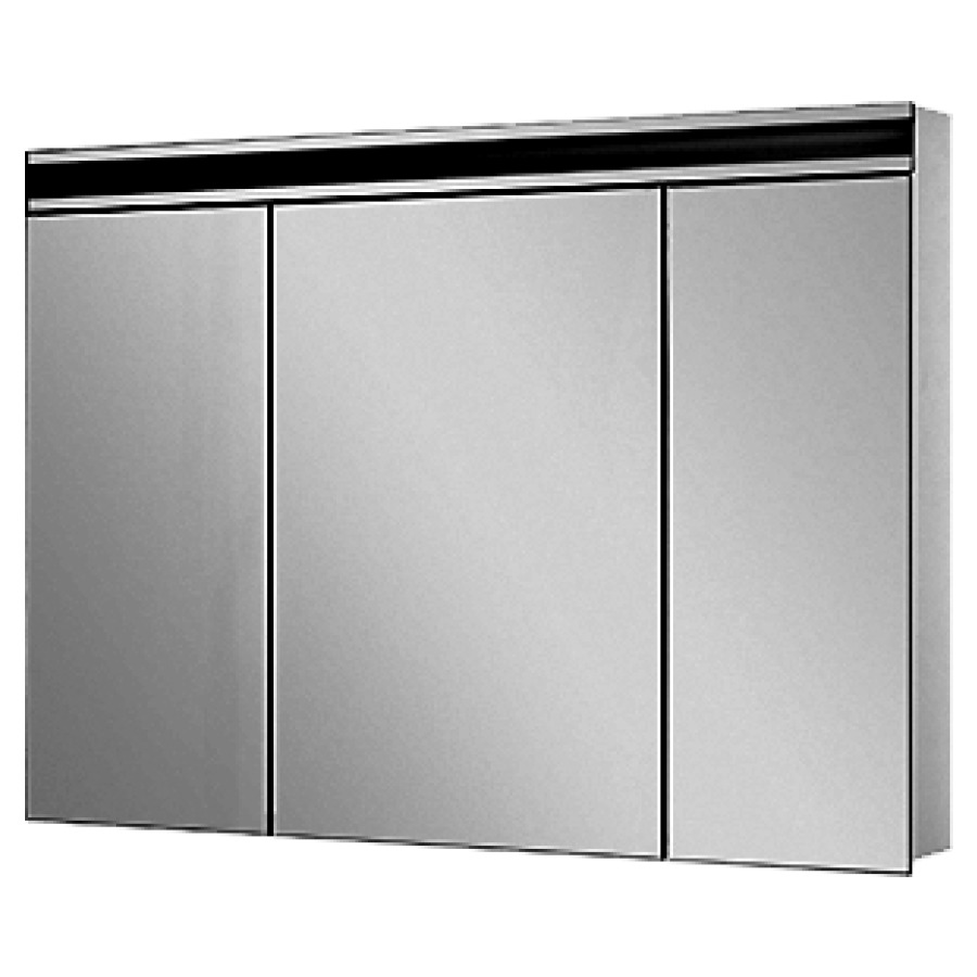 Armoire de toilette AVANCE NEW
LED, 100 x 75,8 x 12,5 cm
profil en aluminium, 2 prises
doubles en bas, 3 portes à
doubles miroir (30/40/30)
avec éclairage LED, IP24
réglable (Dali)