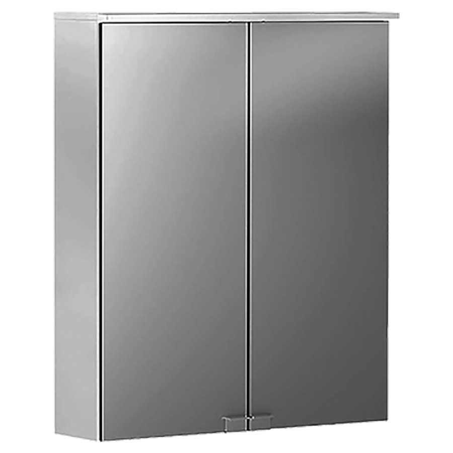 Armoire de toilette OPTION
BASIC, 55,0 x 67,5 x 14,0 cm
2 portes à double miroir
1 prise, éclairage LED 10 W
1300 lm, interrupteur, IP44