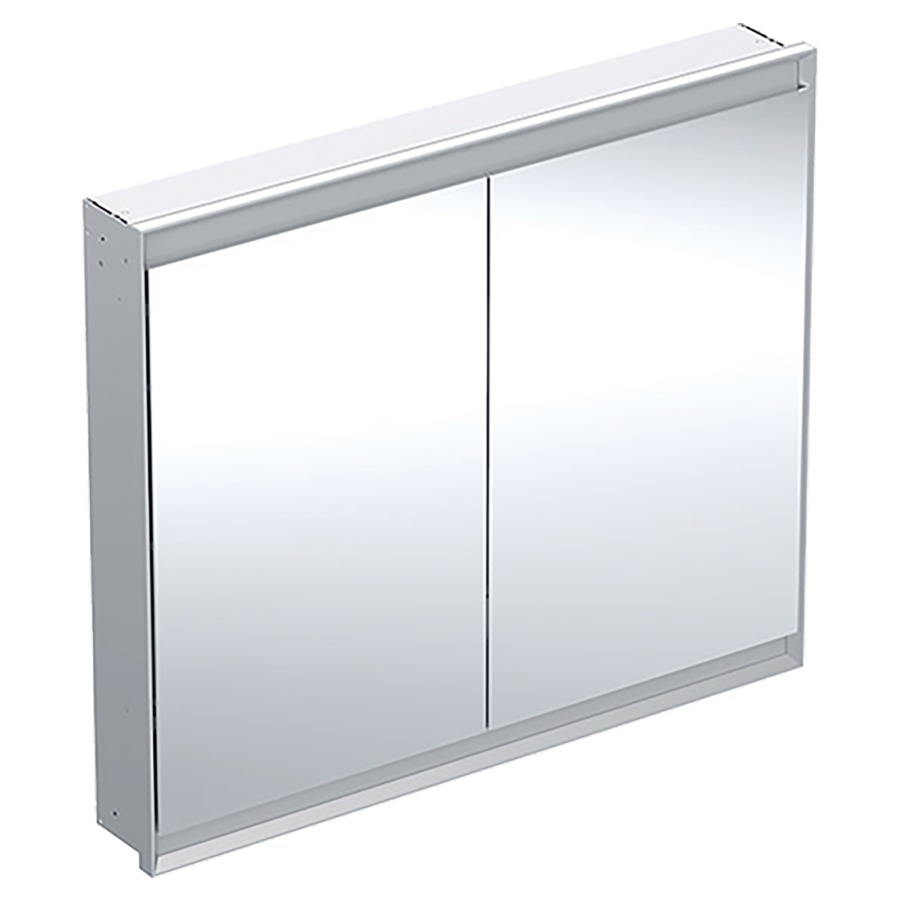 Armoire de toilette ONE UP
105 x 90 x 15 cm
2 portes à double miroir
2 prises, ComfortLight LED
réglage continu de l'ambiance
lumineuse, de la lumière
d'orientation à la lumière du
jour, sans boîtier de montage
brut 871 207