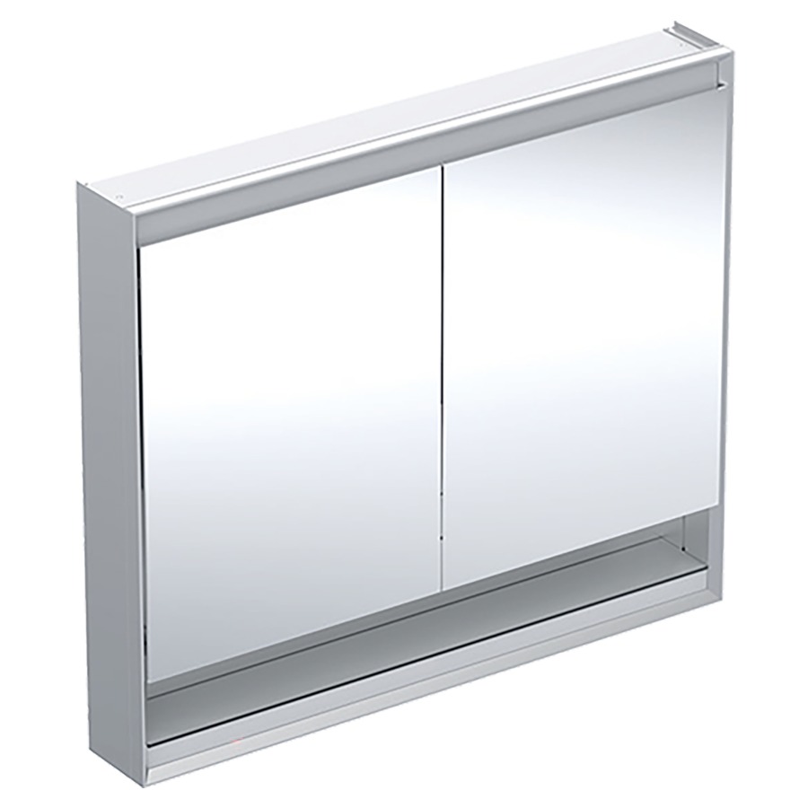 Armoire de toilette ONE AP
105 x 90 x 15 cm
avec niche ouvert
2 portes à double miroir
2 prises, ComfortLight LED
réglage continu de l'ambiance
lumineuse, de la lumière
d'orientation à la lumière du
jour