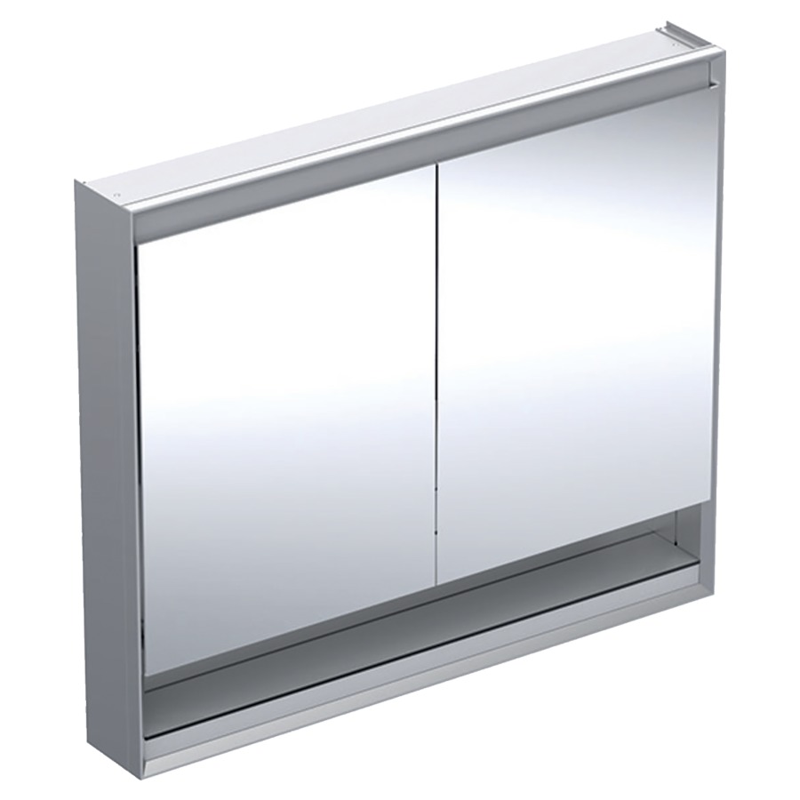 Armoire de toilette ONE AP
105 x 90 x 15 cm
avec niche ouvert
2 portes à double miroir
2 prises, ComfortLight LED
réglage continu de l'ambiance
lumineuse, de la lumière
d'orientation à la lumière du
jour