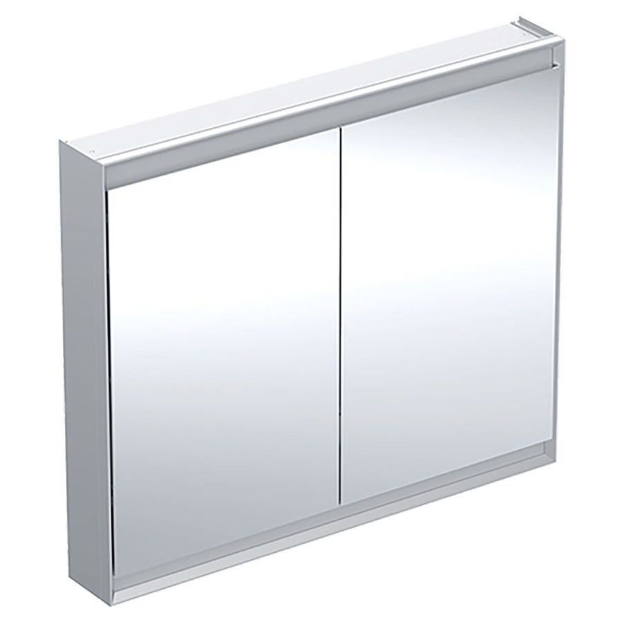 Armoire de toilette ONE AP
105 x 90 x 15 cm
2 portes à double miroir
2 prises, ComfortLight LED
réglage continu de l'ambiance
lumineuse, de la lumière
d'orientation à la lumière du
jour