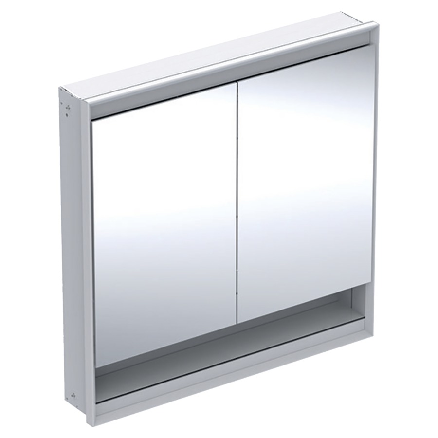 Armoire de toilette ONE UP
90 x 90 x 15 cm
avec niche ouvert
2 portes à double miroir
2 prises, ComfortLight LED
réglage continu de l'ambiance
lumineuse, de la lumière
d'orientation à la lumière du
jour, sans boîtier de montage
brut 871 206