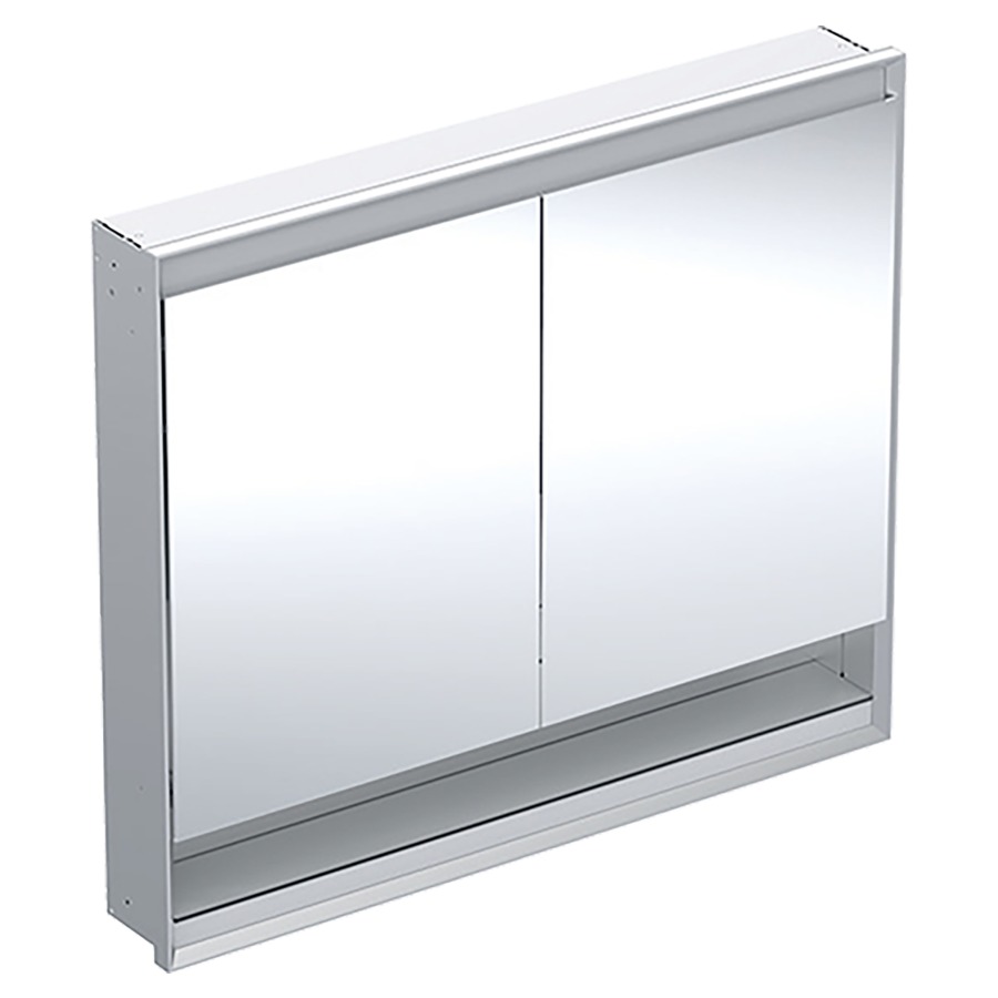 Armoire de toilette ONE UP
105 x 90 x 15 cm
avec niche ouvert
2 portes à double miroir
2 prises, ComfortLight LED
réglage continu de l'ambiance
lumineuse, de la lumière
d'orientation à la lumière du
jour, sans boîtier de montage
brut 871 207