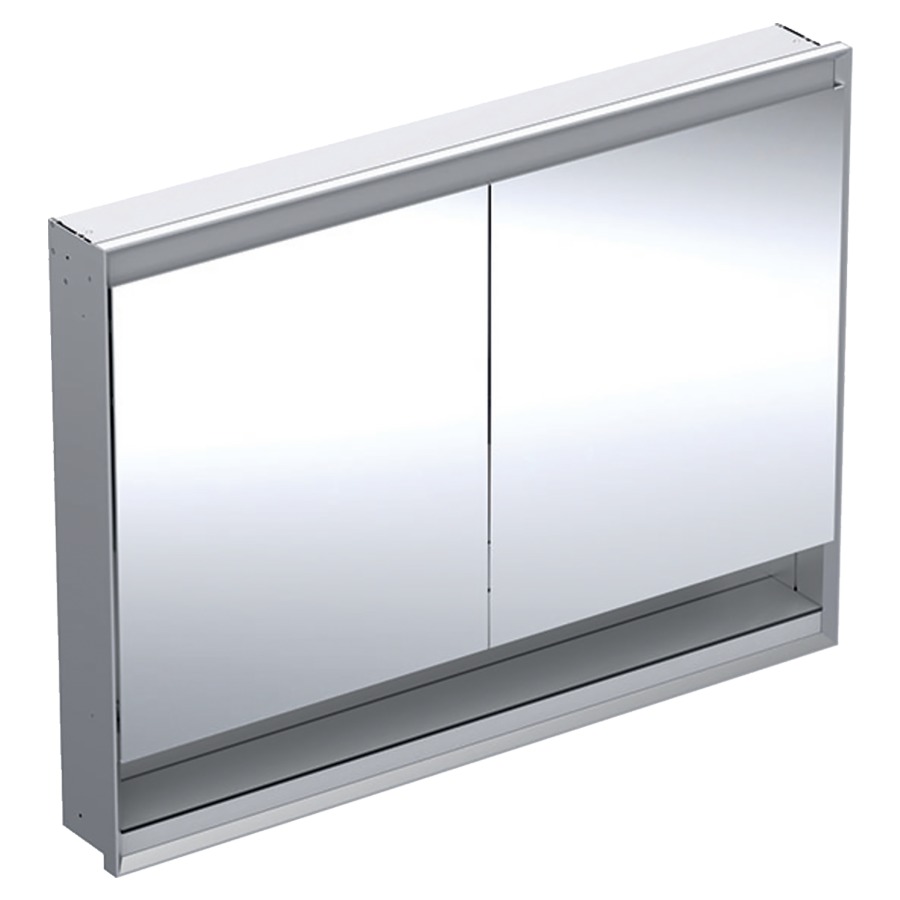 Armoire de toilette ONE UP
120 x 90 x 15 cm
avec niche ouvert
2 portes à double miroir
2 prises, ComfortLight LED
réglage continu de l'ambiance
lumineuse, de la lumière
d'orientation à la lumière du
jour, sans boîtier de montage
brut 871 208