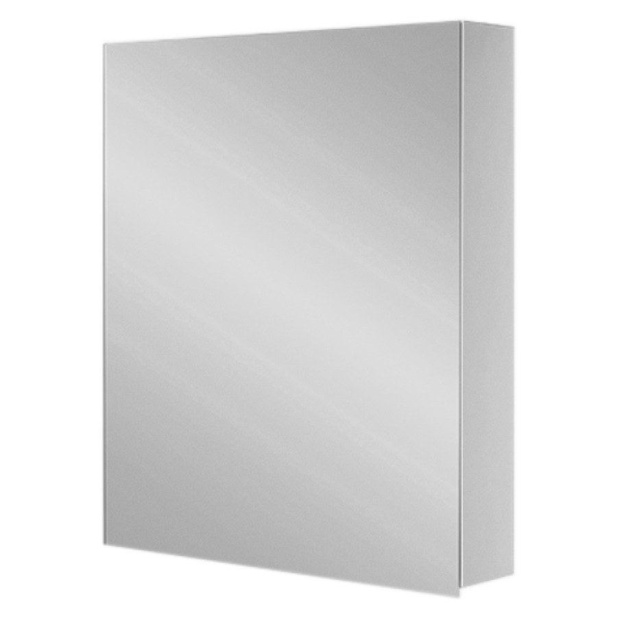 Armoire de toilette MURO 70
60 x 70,5 x 12,5 cm
profil en aluminium
porte à double miroir
charnières à gauche
sans éclairage