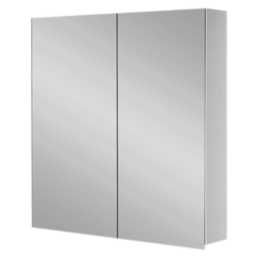 Armoire de toilette MURO 80
80 x 80,5 x 12,5 cm
profil en aluminium
2 portes à double miroir
sans éclairage