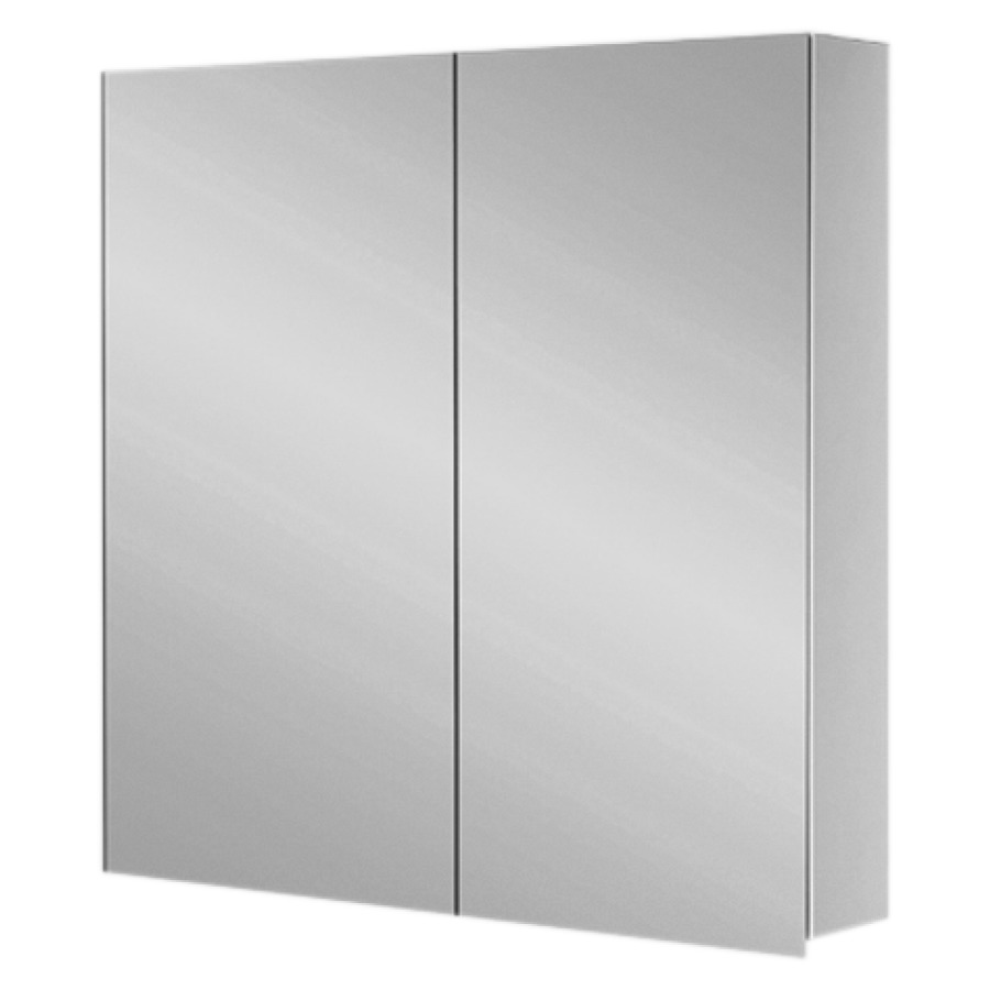 Armoire de toilette MURO 80
100 x 80,5 x 12,5 cm
profil en aluminium
2 portes à double miroir
sans éclairage