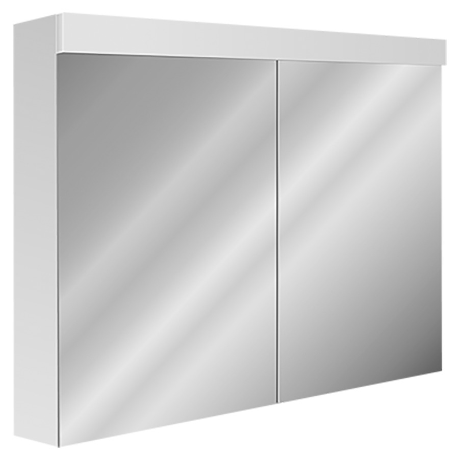 Armoire de toilette AVONA NOVO
80 x 71,2 x 13,4/14,2 cm
profil en aluminium
2 portes à double miroir
1 prise double en haut
changeable, LED 20 W
Lumen en haut 2475, IP24