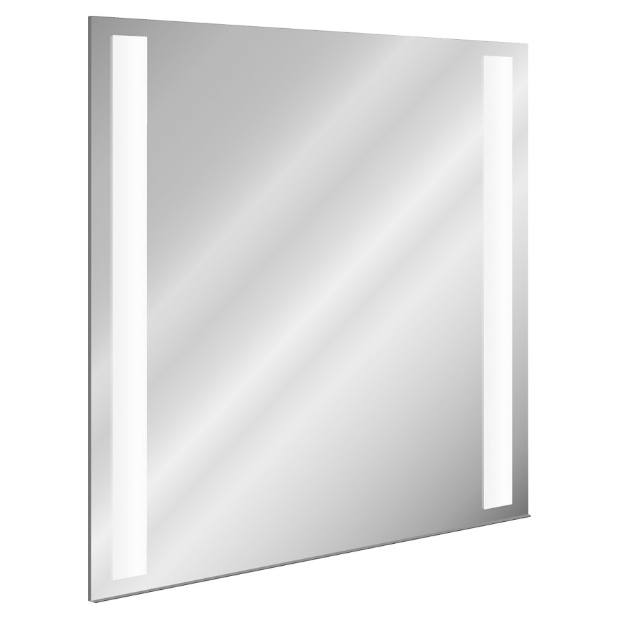 Armoire de toilette SIDELIGHT
AP, 79,4 x 73,1 x 16,2 cm
profil en aluminium
pour montage AP, 2 miroirs
latéraux 13,5 cm inclus
2 prises en bas, porte à
miroir déplacé vers le haut
éclairage LED 24 W, dimmable
avec interrupteur, IP24